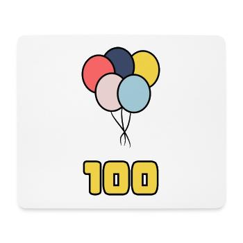 100. 100 JAHRE. 100-jähriges JUBILÄUM. GEBURTSTAG 100 - Mousepad (Querformat) - Weiß - Vorne