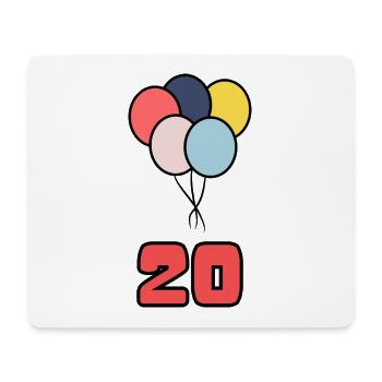 ANNIVERSARY. HAPPY BIRTHDAY. HAPPY BIRTHDAY. - Mouse Pad (horizontal) - white - Front