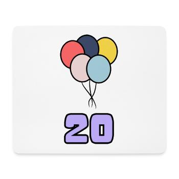 20. 20 YEARS. 20th ANNIVERSARY. 20TH ANNIVERSARY. - Mouse Pad (horizontal) - white - Front