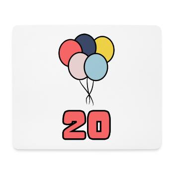 20. 20 YEARS. 20th ANNIVERSARY. 20TH ANNIVERSARY. - Mouse Pad (horizontal) - white - Front