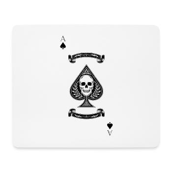 Pik Ass - Mousepad (Querformat) - Weiß - Vorne