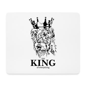 Irish Wolfhound King of everything Hund Wilsigns - Mousepad (Querformat) - Weiß - Vorne