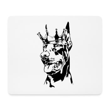 Dobermann Krone Hund Hunde Wilsigns - Mousepad (Querformat) - Weiß - Vorne