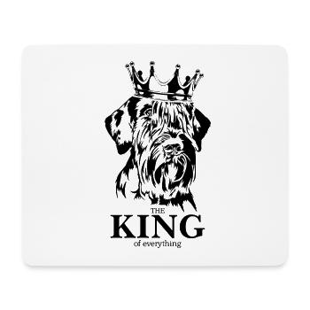 Schnauzer géant roi de tout chiens Wilsigns - Tapis de souris (format paysage) - blanc - Devant