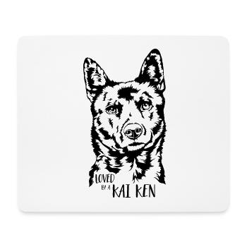 Aimé par un chien Kai Ken disant chien Wilsigns - Tapis de souris (format paysage) - blanc - Devant