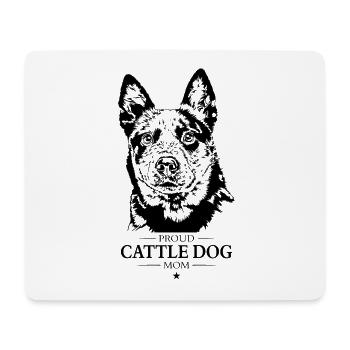Cattle Dog Mom Hunde Hund Wilsigns - Mousepad (Querformat) - Weiß - Vorne