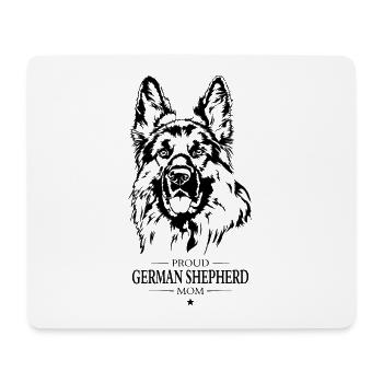 German Shepherd Mom Dog Dog Wilsigns - Mouse Pad (horizontal) - white - Front