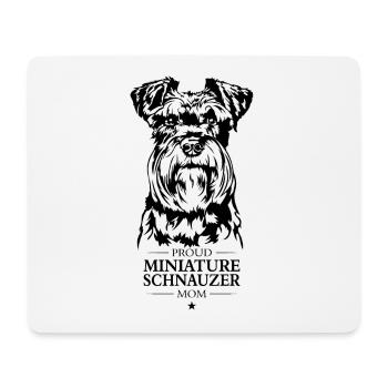 Schnauzer miniature maman chien chien Wilsigns - Tapis de souris (format paysage) - blanc - Devant