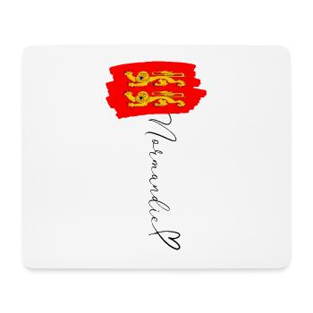 Normandie Flagge Leoparden Rot Gold Pride Region - Mousepad (Querformat) - Weiß - Vorne