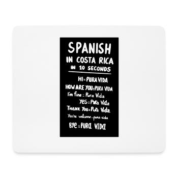 Pura Vida - Tapis de souris (format paysage) - blanc - Devant