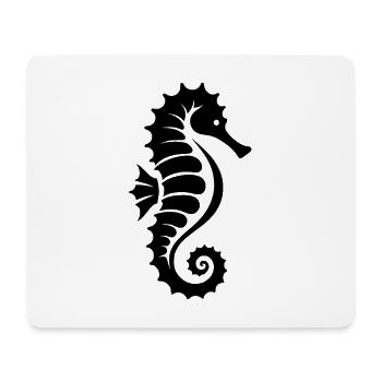 Süsses Kleines Tattoo Seepferdchen - Mousepad (Querformat) - Weiß - Vorne