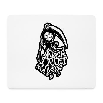 Vertraue niemals den Lebenden - Goth Girl - Mousepad (Querformat) - Weiß - Vorne