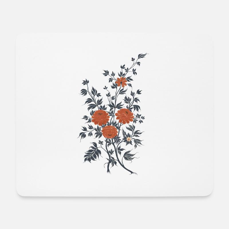 Die Blumen von Lars und Sigrin - Mousepad (Querformat) - Weiß
