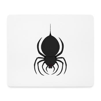 Düstere Spinne mit Roten Augen - Mousepad (Querformat) - Weiß - Vorne