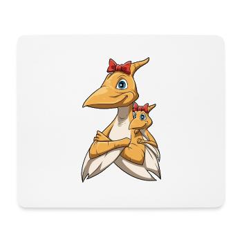 Pterodactyl Dino Dinosaurier Flugsaurier - Mousepad (Querformat) - Weiß - Vorne