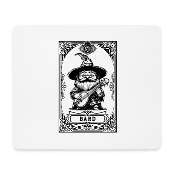 Bard RPG Tarot Card chibi - Mouse Pad (horizontal) - white - Front