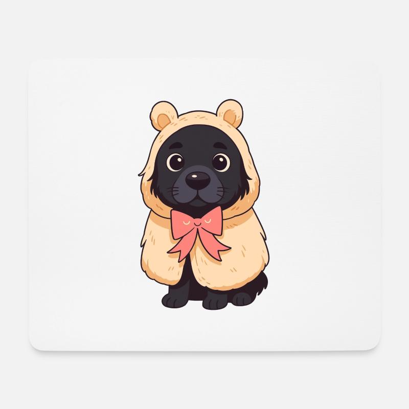 cute dog - Mousepad (Querformat) - Weiß