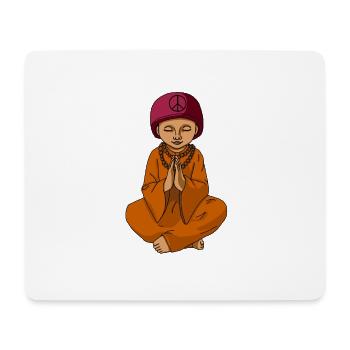 Peace Buddha - Mouse Pad (horizontal) - white - Front