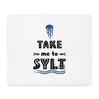 Sylt - Tapis de souris (format paysage) - blanc - Devant