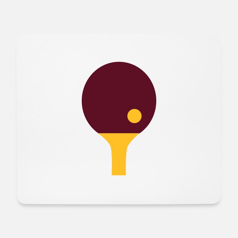 Tischtennis - Mousepad (Querformat) - Weiß