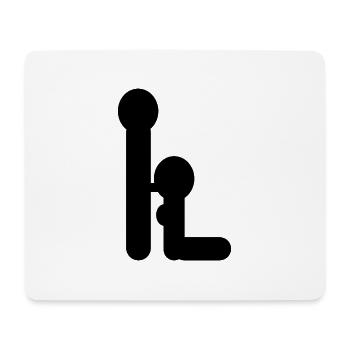 L SEx - Tapis de souris (format paysage) - blanc - Devant