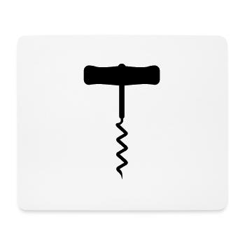 Korkenzieher - Mousepad (Querformat) - Weiß - Vorne