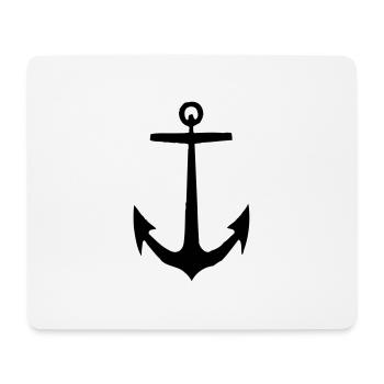 Anker - Mousepad (Querformat) - Weiß - Vorne