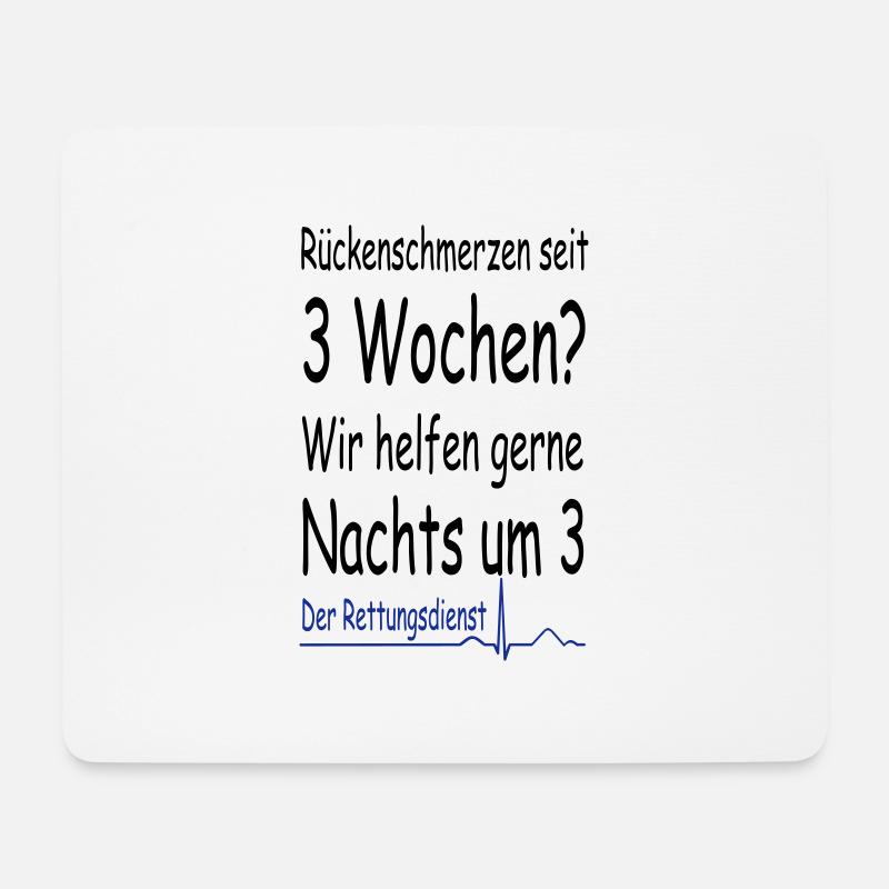 Rettungsdienst der Klassiker - Mousepad (Querformat) - Weiß
