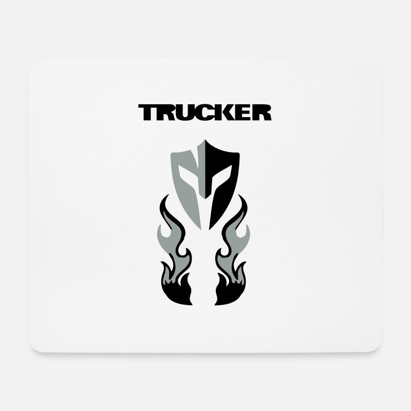 Trucker SCANIA Brust - Mousepad (Querformat) - Weiß