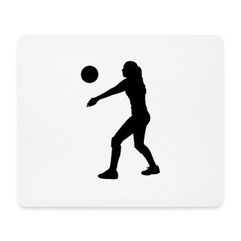 Volleyball - Mousepad (Querformat) - Weiß - Vorne