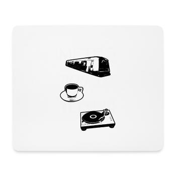 Metro Boulot TECHNO! - Tapis de souris (format paysage) - blanc - Devant