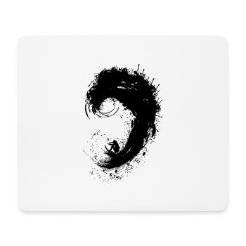 Surfer ink splash - Mouse Pad (horizontal) - white - Front