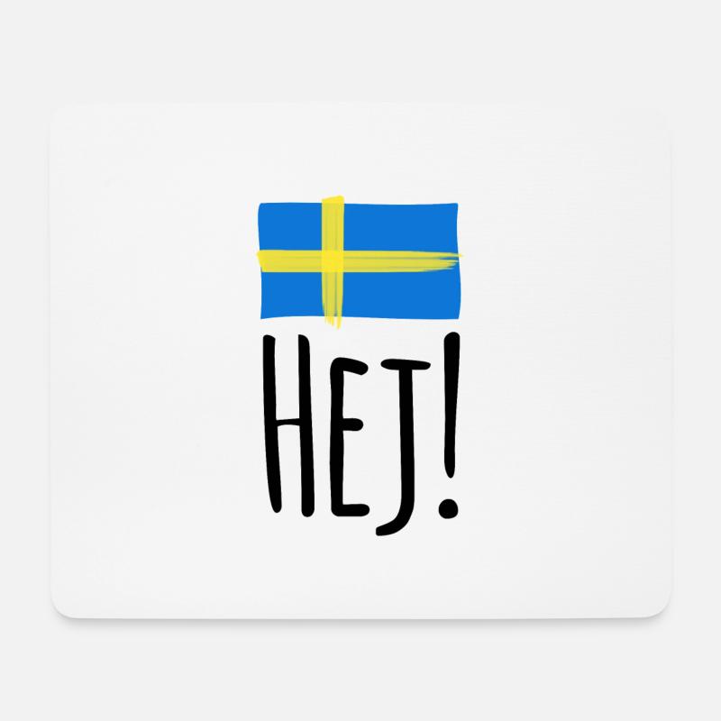 Hej Svenska Ting - Mousepad (Querformat) - Weiß