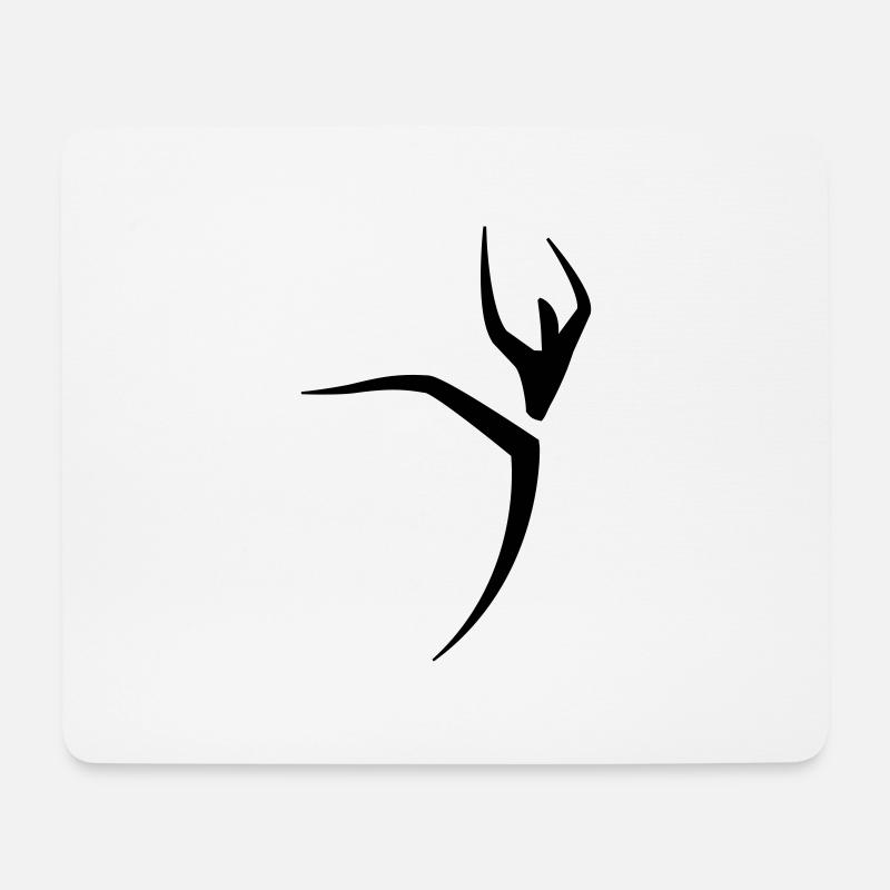 Kletterer - Logo - Mousepad (Querformat) - Weiß