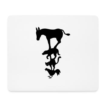 Bremer Stadtmusikanten - mal anders. - Mousepad (Querformat) - Weiß - Vorne