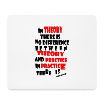 Theorie und Praxis - Mousepad (Querformat) - Weiß - Vorne