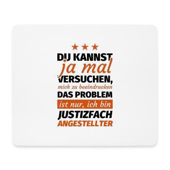 Justizfachangestellter Geschenk - Mousepad (Querformat) - Weiß - Vorne
