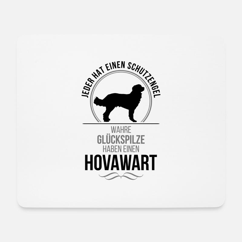 HOVAWART Schutzengel Wilsigns - Mousepad (Querformat) - Weiß