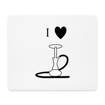 I love shisha gift gift idea - Mouse Pad (horizontal) - white - Front