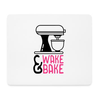 Wake and Bake - Mouse Pad (horizontal) - white - Front