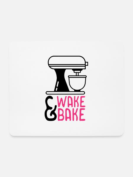 Wake and Bake - Mouse Pad (horizontal) - white