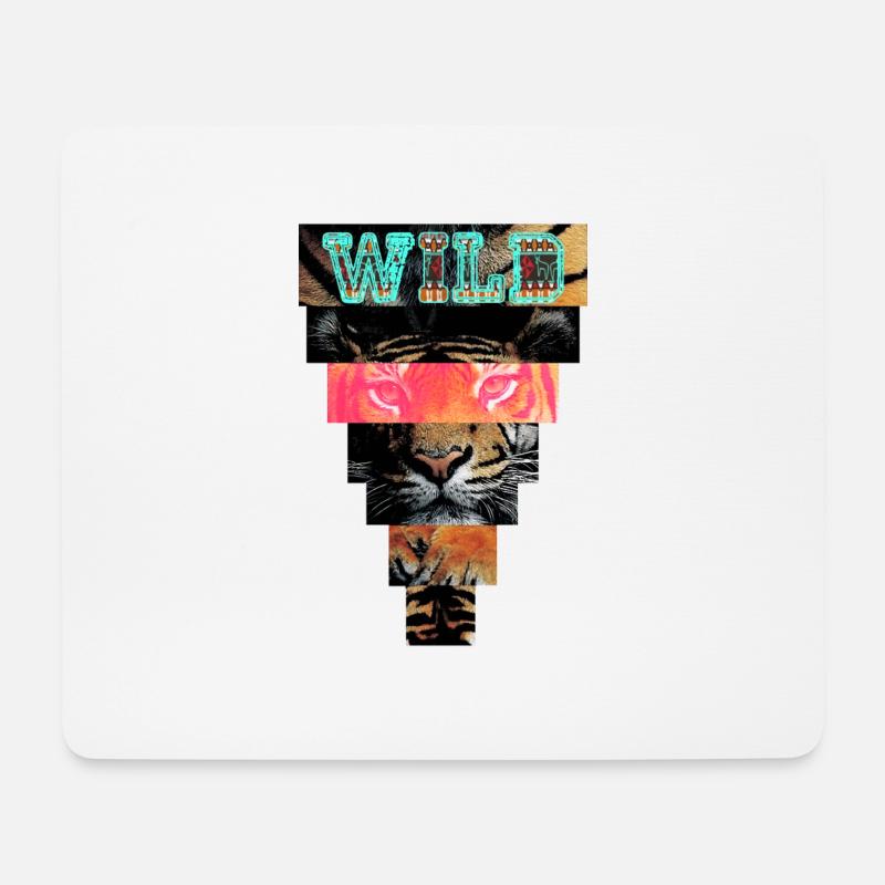tiger21 - Mousepad (Querformat) - Weiß