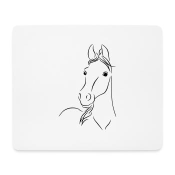 Fohlen01 - Mousepad (Querformat) - Weiß - Vorne