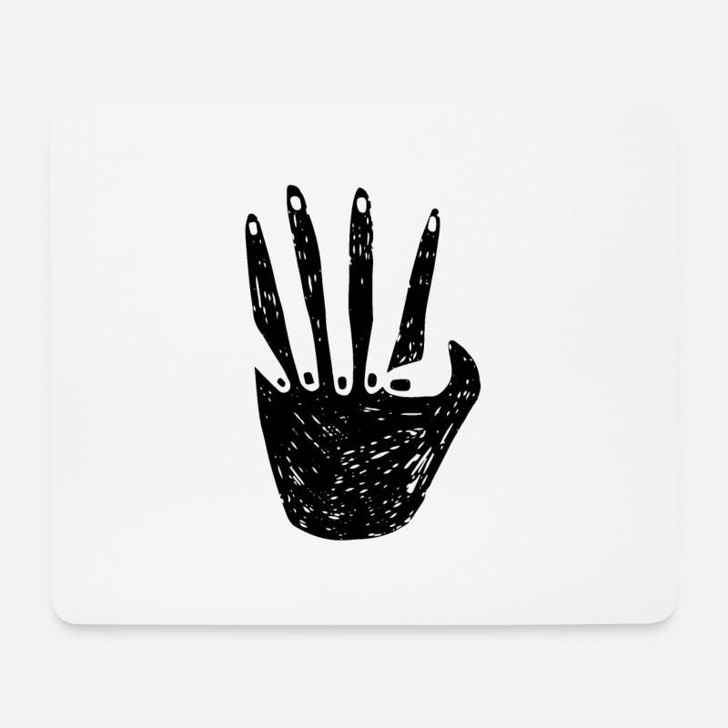 Holding Hands - Mouse Pad (horizontal) - white