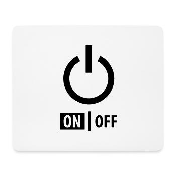 power_on__f1 - Mouse Pad (horizontal) - white - Front