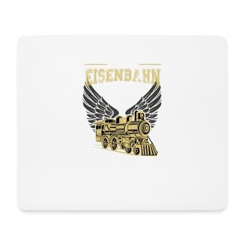 Lokomotive Eisenbahn Leben sinnlos - Geschenk - Mousepad (Querformat) - Weiß - Vorne