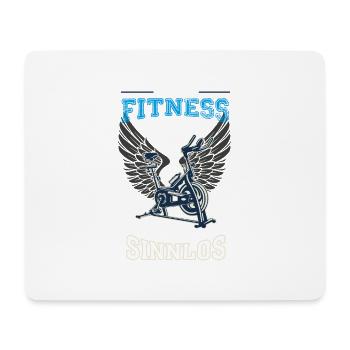 Fitness Studio Leben sinnlos - Geschenk - Mousepad (Querformat) - Weiß - Vorne