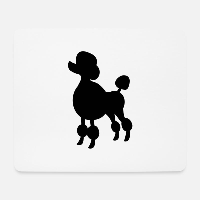poodle - Mouse Pad (horizontal) - white