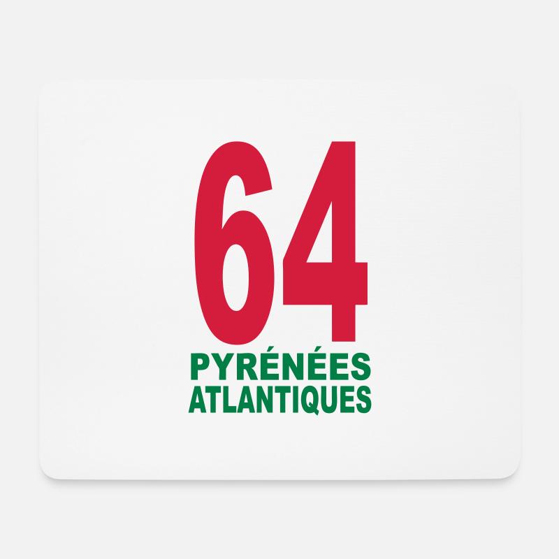 Pyrénées-Atlantiques 64 - Tapis de souris (format paysage) - blanc
