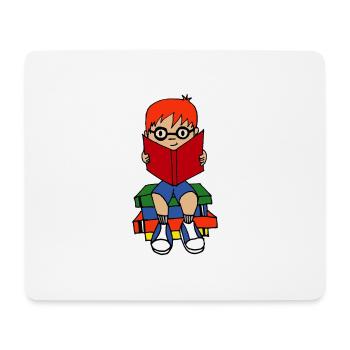 First day of school - Love books Love Reading - Mouse Pad (horizontal) - white - Front